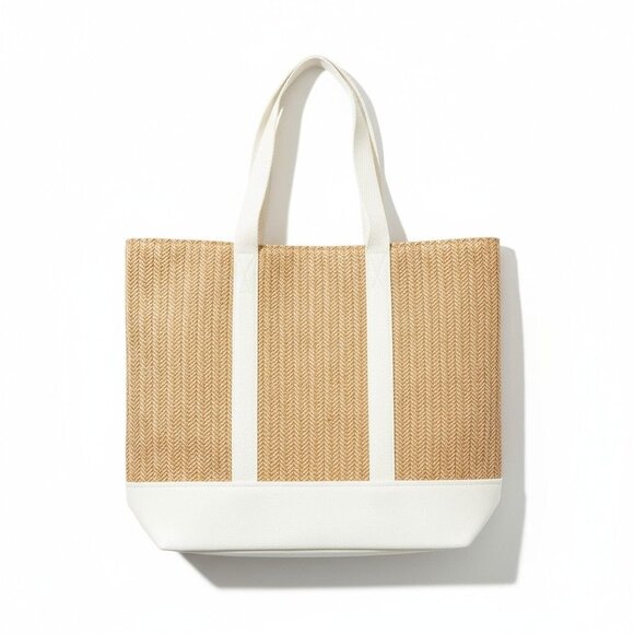 Show Me Your Mumu Sunseeker Tote Natural & Ivory Beach Bag OS - Picture 4 of 9